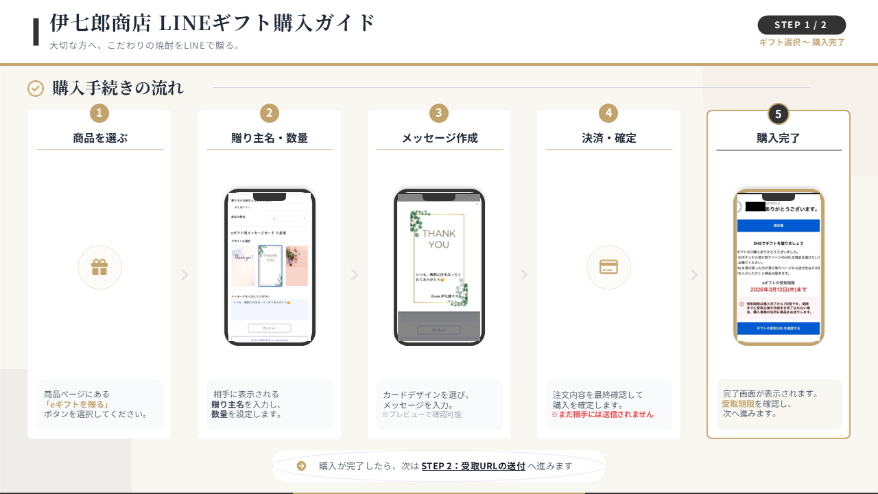 【Bコース】伊七郎  LINEで贈れる選べるデジタルギフト
